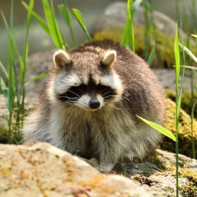 Bild von Fischotter und Waschbär